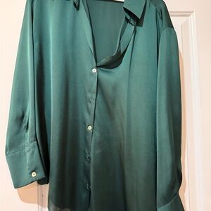 Zara Teal Women's Blouse